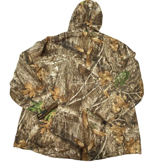 Men's Realtree Edge Camouflage Hooded Hunting Jacket 3xl Scent-Factor - Picture 2 of 12